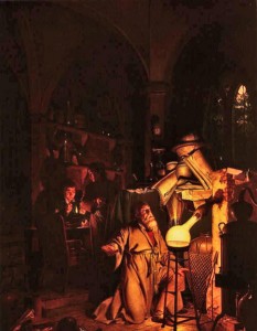 Alkemisten av Joseph Wright of Derby (1771).