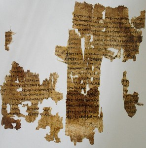 Fragment 58 av Sapfo på papyros från 3:e århundradet f. Kr.