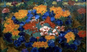 Blomsterträdgården av Emil Nolde
