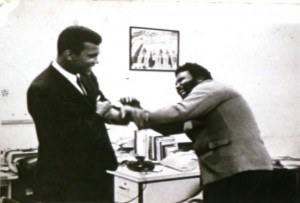 Muhammed Ali och Sherman Adams.