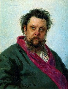 Modest Musorgskij målad av Ilja Repin 1881.