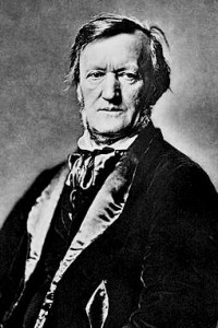 Den förskräcklige Richard Wagner på en fotogravyr av Franz Hanfstaengl 1871.