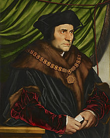Thomas More. Målning av Hans Holbein.