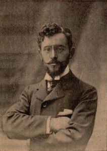 En snofsig Florent Schmitt fotograferad år 1900.