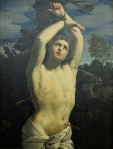 St Sebastian målad av Guido Reni.