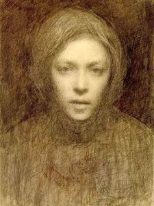 Självporträtt av Ellen Thesleff