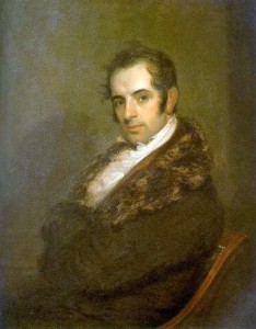 John Wesley Jarvis (1780-1840) :Porträtt av Washington Irving 1809.